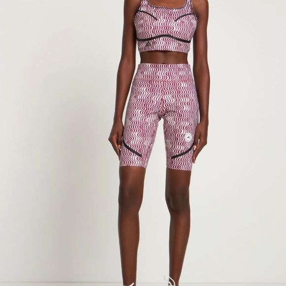 ADIDAS by STELLA McCARTNEY PRINTED CYCLING SHORTS - Picture 2 of 10